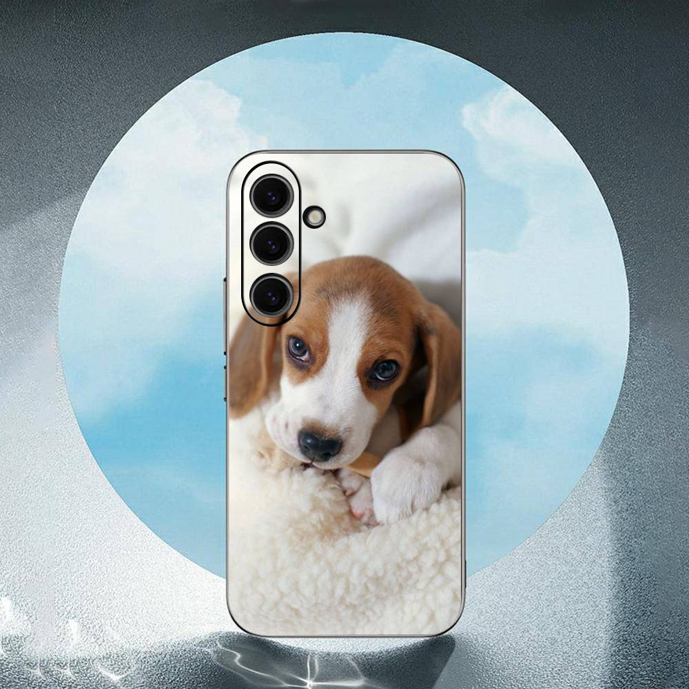 All kinds of posts of beagle   For Samsung Galaxy S23 S24 S25 Ultra S22 Plus S21 Black Soft Case Waterproof Soft Case
