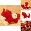 New Year Plush Toy With Lucky Horse Shape For Home Decor And Giftgiving