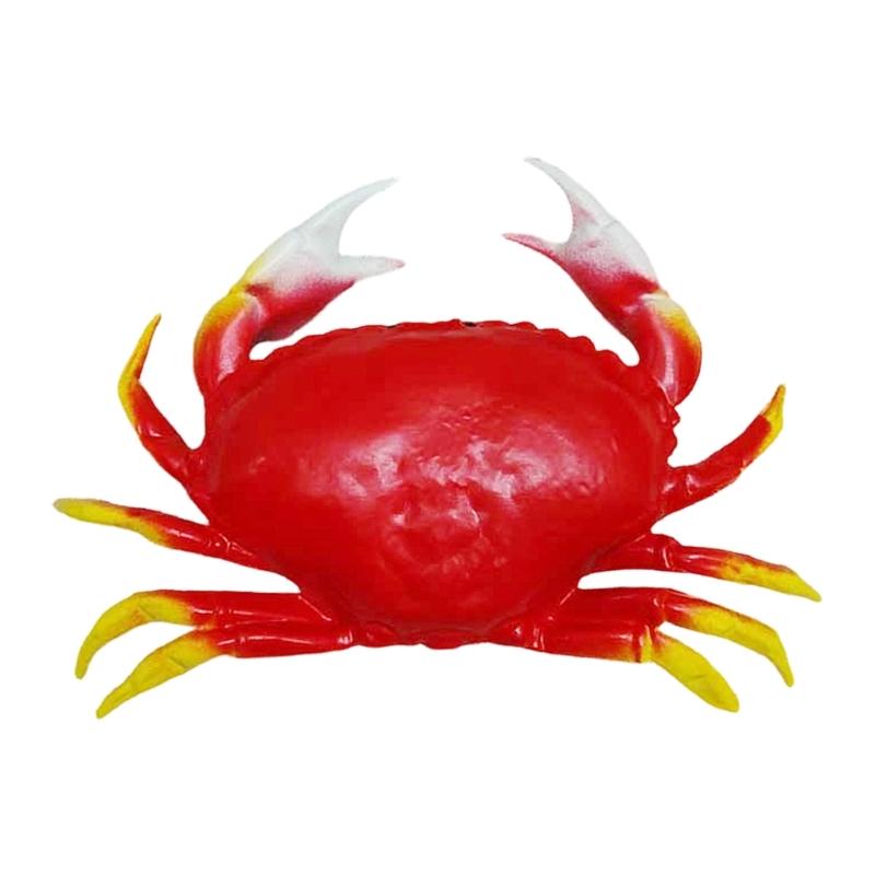 1/2Pcs Simulated Crab Figurines User Friendly ABS Materials Table Decoration Perfect For Kitchen And Marine Decors