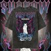 Camiseta de Algodão Lavado Anime Solo Leveling Vintage Hip Hop Feminina e Masculina Streetwear Verão Tops Masculinos Roupas