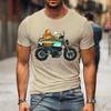 Mountain Motorcycle Print Men T-shirts Funny Style Tshirts Women Men Brand T Shirt Harajuku Fashion Motorcycle Loose Male Shirt