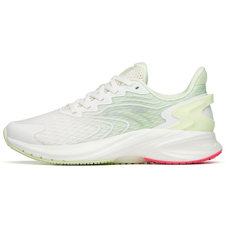 New Anta Antelope Run 2 Durable Breathable Low Top Running Shoes Women's White Green 122225585-1
