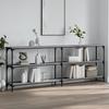 VidaXL Console Table Sonoma Grey 200x29x75 Cm Engineered Wood 834113
