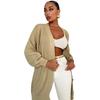 Medium-length Knit Sweater Jacket Female Solid Color Casual Wild Loose V-neck Early Fall Knitted Cardigan Female