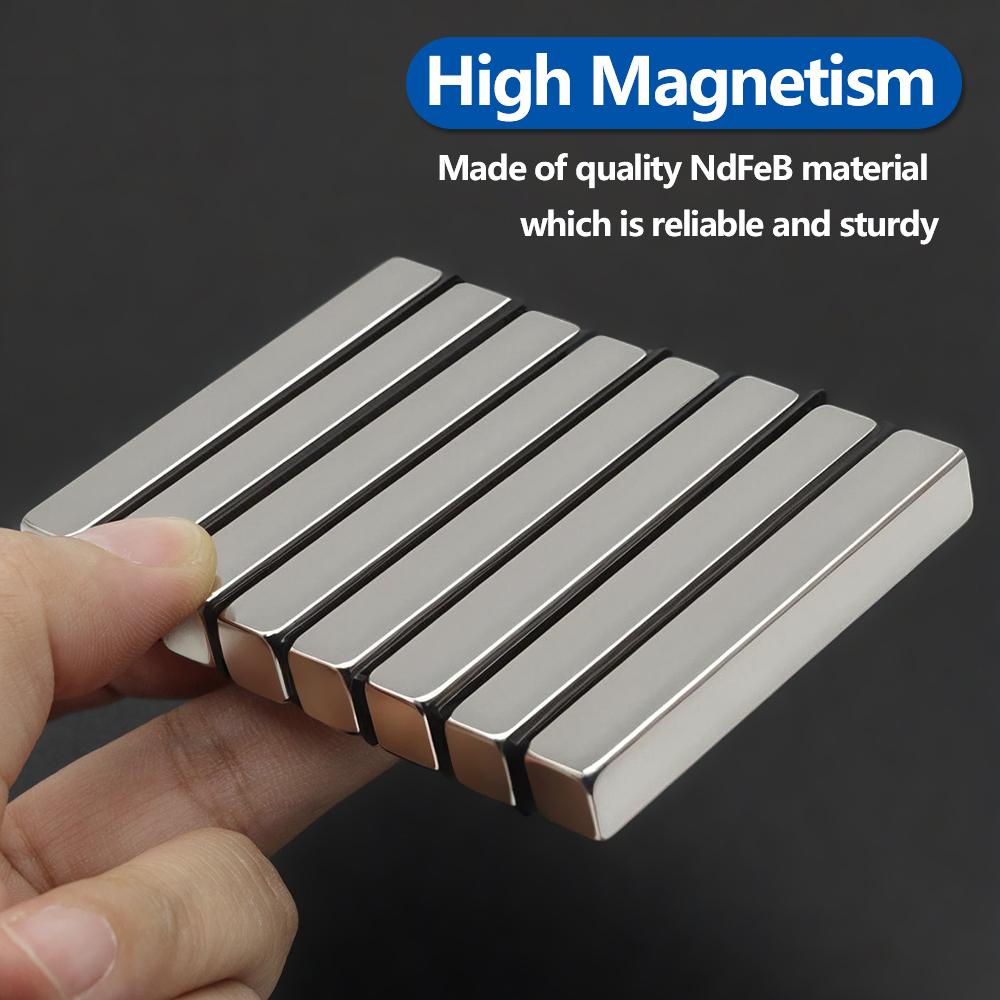 Powerful Neodymium Magnet N35 NdfeB Permanent Magnetic imanes Block Super Strong Fridge Magnets DIY 60x10x3 60x15x5 60x20x10mm