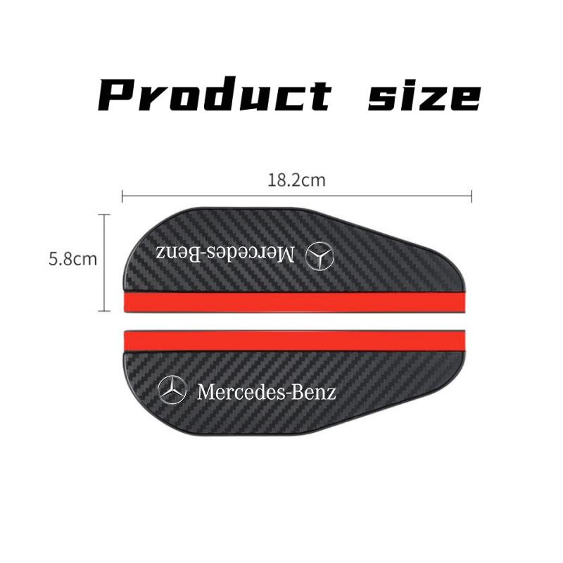 2pcs Car Rearview Mirror Rain Eyebrow Visor Carbon Fiber Car Rearview Side for Mercedes Benz A B C E S Class CLA CLS SLK GLA GLC