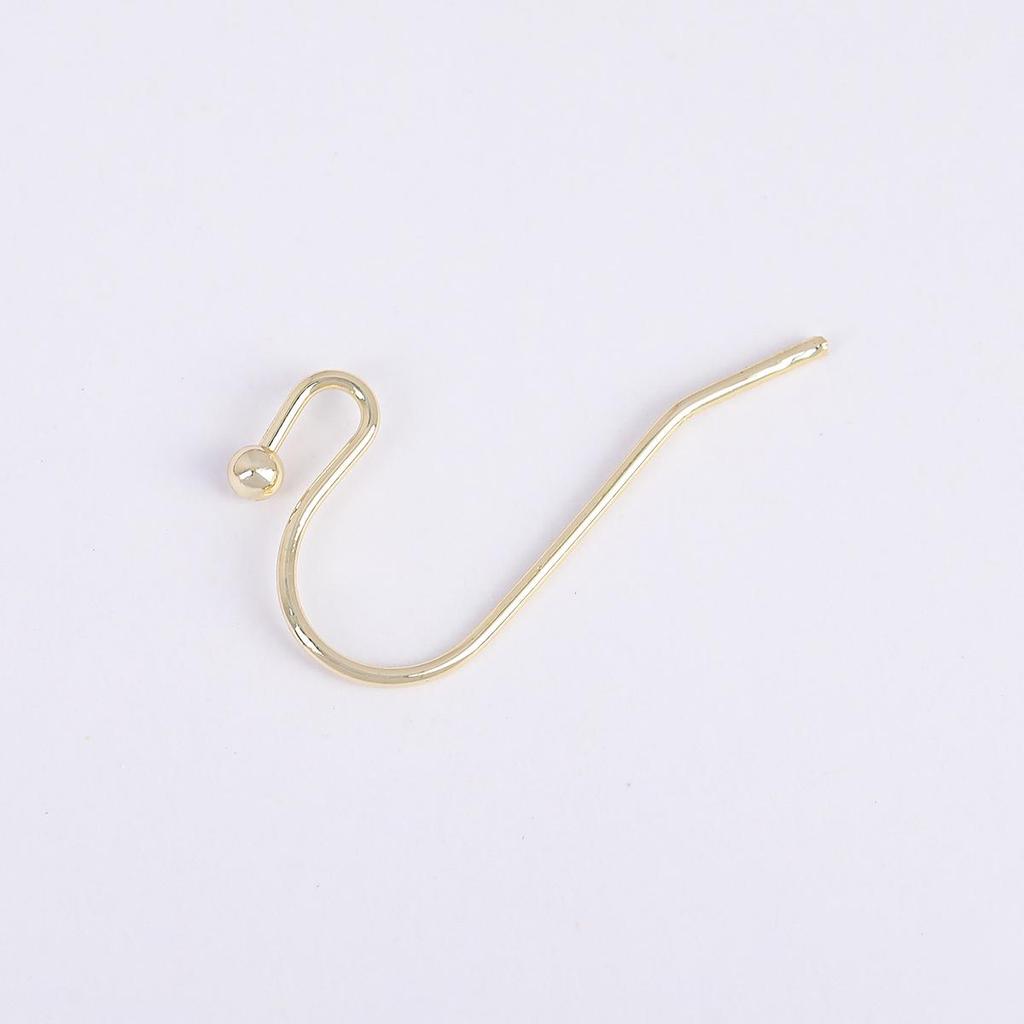 14K Gold Plated Copper Jewelry: French Earrings, Pendants, Ear Hooks, and Studs.
