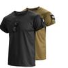 Men's Plus Size Quick-Dry Camouflage Round Neck T-Shirt - Lightweight, Breathable, Outdoor Short Sleeve