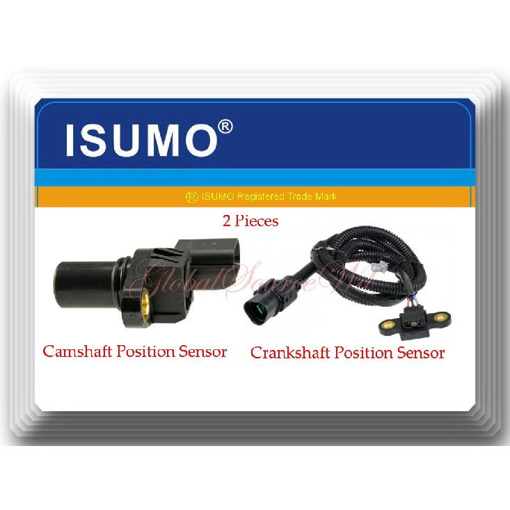 2 Pcs Camshaft & Crankshaft Position Sensor Fits:Mitsubishi Mirage 97-00 L4 1.8L
