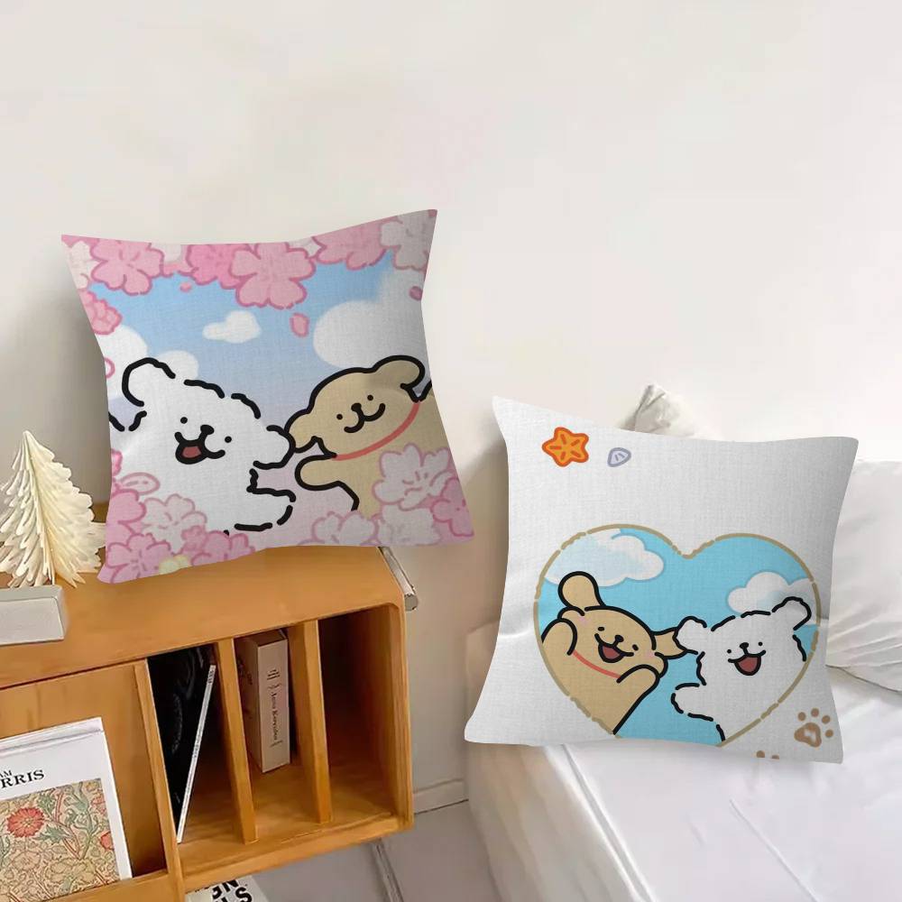 Cartoon Line Dog  Cushion Cover Decorative Pillow Sofa Home Decor case pillow cases