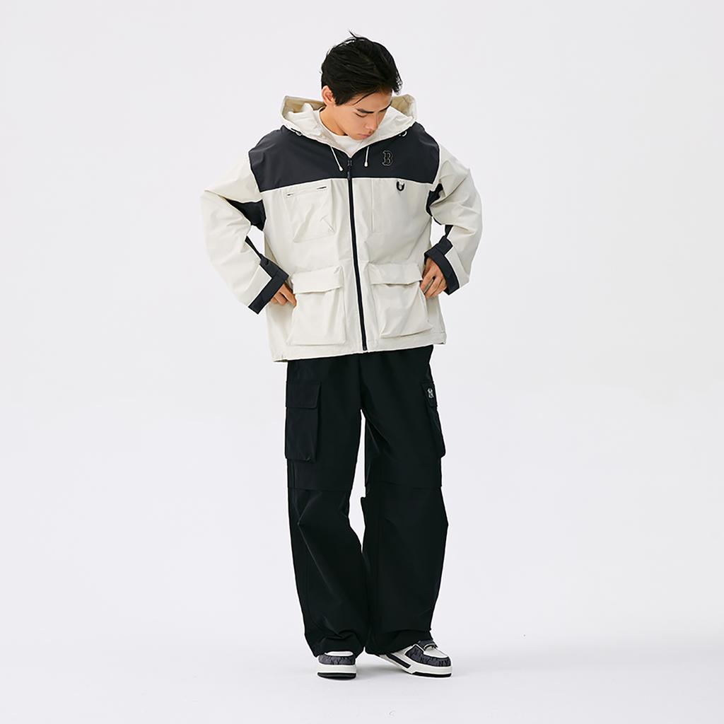 New MLB Boston Red Sox Basic Collection 25FW Jacket Unisex Deep Ivory 3AWJB0554-43CRD