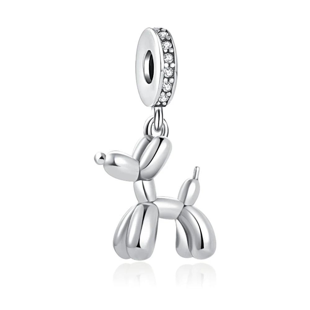 925 Silver Squirrel Fox Lion Rabbit Charm Beads DIY Bracelet Women Fashion Jewelry Gift
