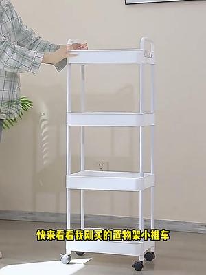 Mobile Storage Rack Trolley Organizer Household Kitchen Multifunctional Cart With Wheels Home Accessories Multi Storey Bookshelf