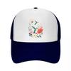 Vibrant Hummingbird Wildflower Botan Mesh Baseball Cap Casual Hat Outdoor  For Womens Unisex FeUnisex