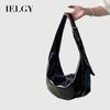 Ladies Dumpling Bag Korean Version Black Large-Capacity Shoulder Messenger Bag