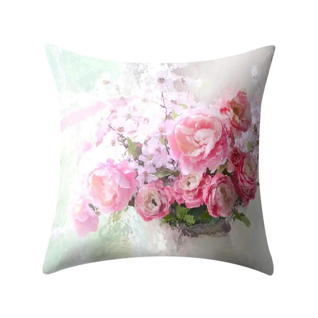 Rose flower pattern Pillowcase Living Room Sofa Chair Bed Cushion cover Wedding party decoration Birthday gift Home