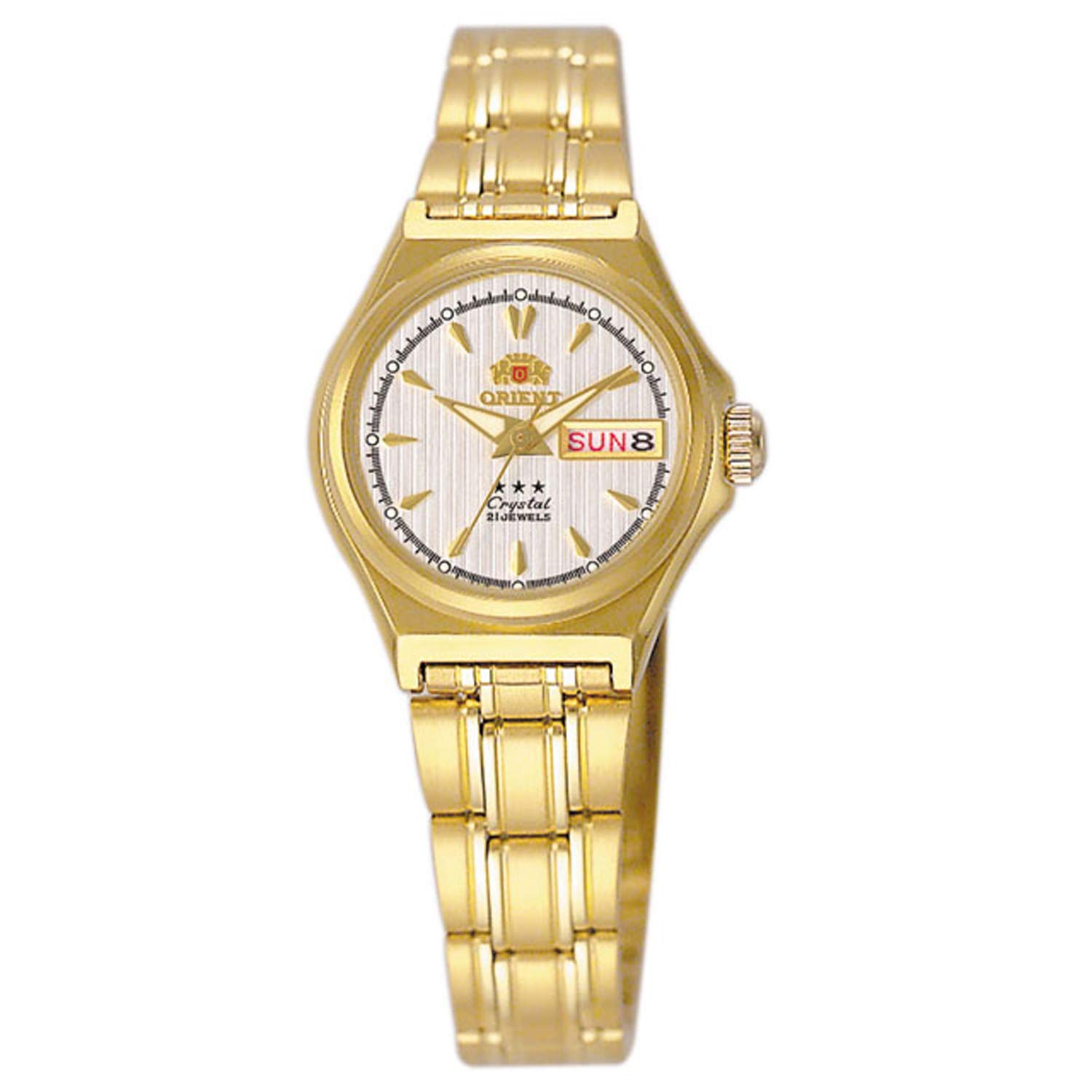 

Orient Tri Star Automatic Silver Dial Women s Watch FNQ1S002W9, Gold, Modern