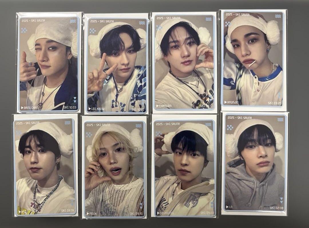 

[USED] Stray Kids JYP Pop-Up 10,000 Yen Purchase Bonus Trading Cards Complete Set of 8