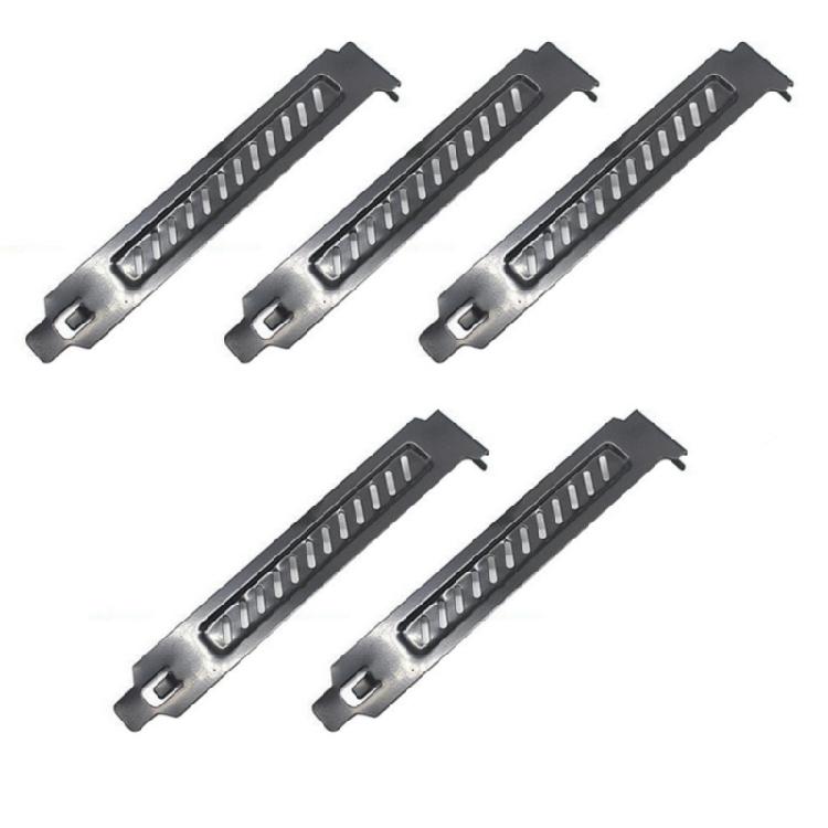 

5pcs Vented PCI Slot Cover Brackets for Enhances Cooling Efficiency and Long Last Use Beautiful and Elegant Dusts Filter чорний