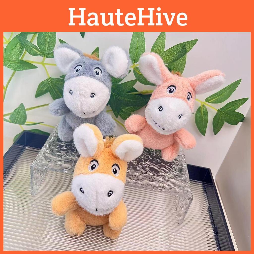 Colorful And Cute 15cm Plush Donkey Toy For Kids Soft Adorable Keychain Plush Accessory