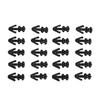 Right Door Buckle Rivet Seal Strip 20Pcs Black Car