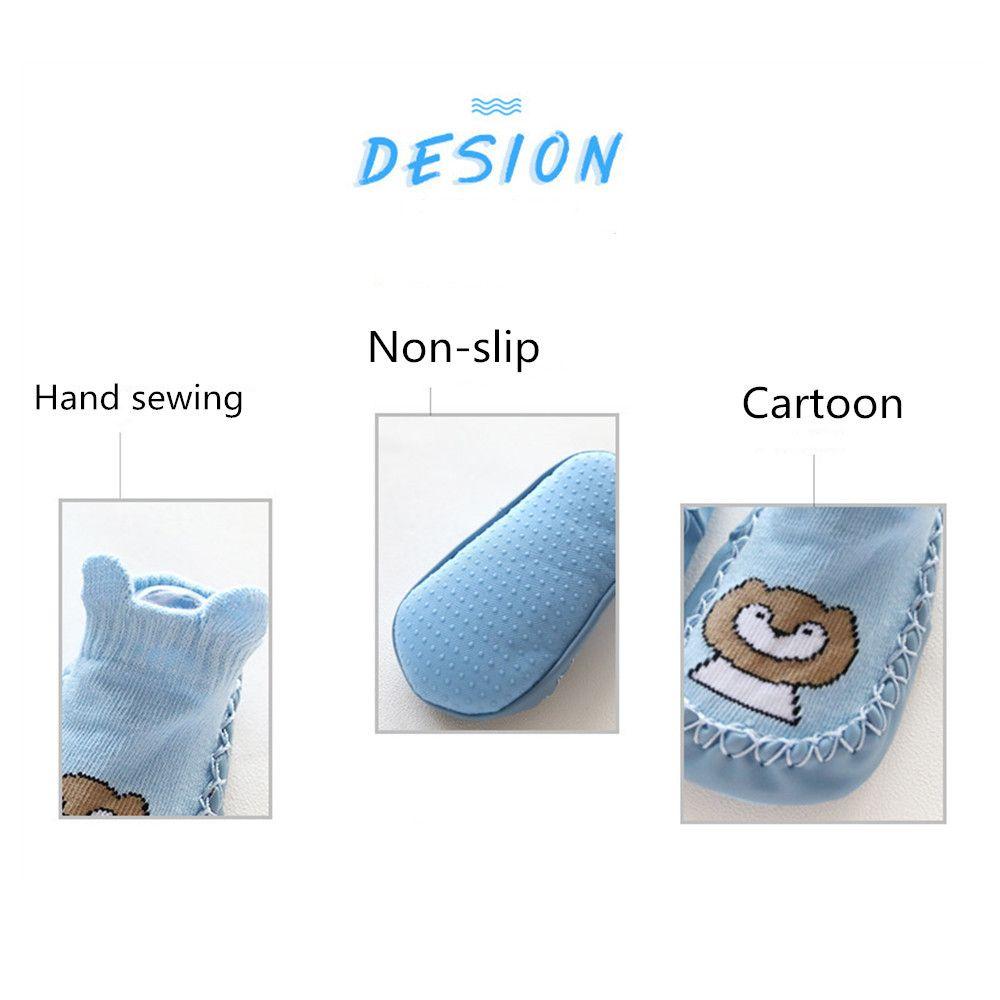 First Walkers Infant Shoes Floor Socks Combed Cotton Socks Shoes Anti-slip Cartoon