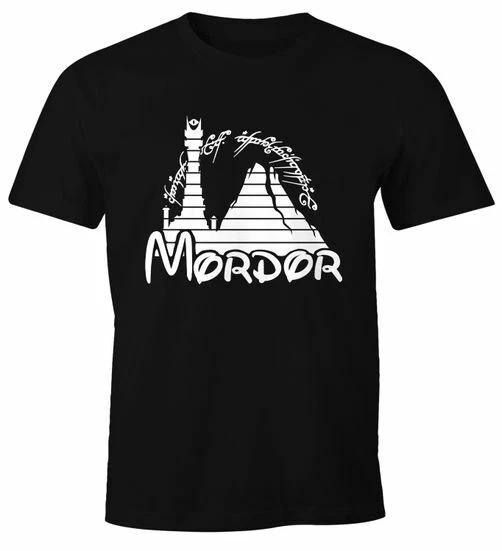 Mens T-Shirt Printed Print Fantasy Theme Parody Print Mordor Funny- M