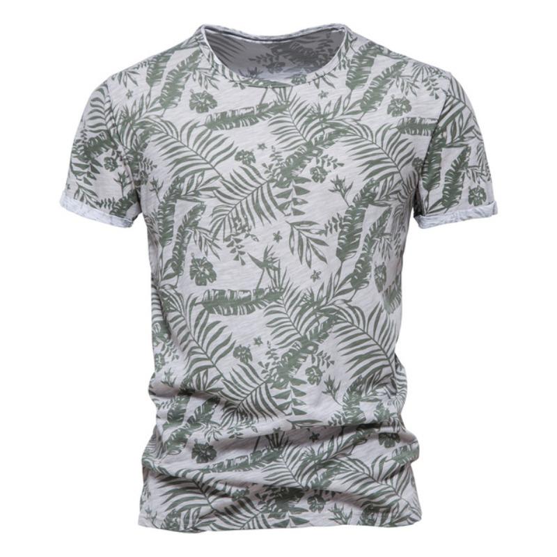 Hawaiian Plant Tropical Jungle 3D Print Casual T-shirt For Men And Women Daily Slim Loose Crew Neck Short Sleeve Summer Top New