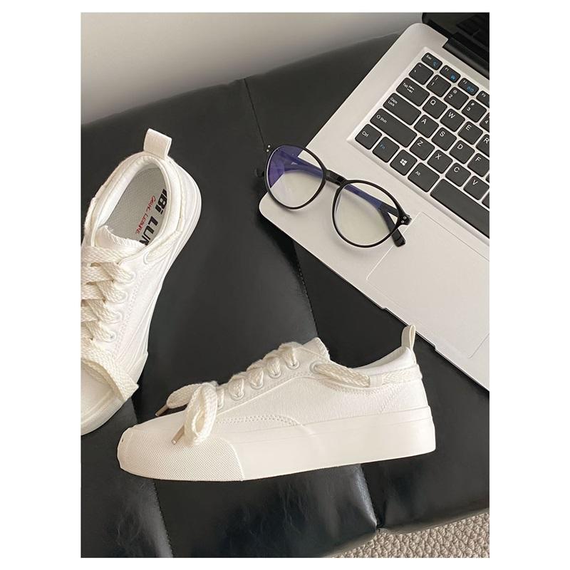 Classic Low Top Canvas Shoes Casual Lace Up Sneakers For Daily Wear