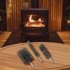3pcs Furnace Pipe Wire Brush 30/50/80mm Boiler Brush Chimney Brush Pipe Brush Steel Wire Black Chimney Sweeping Brushes