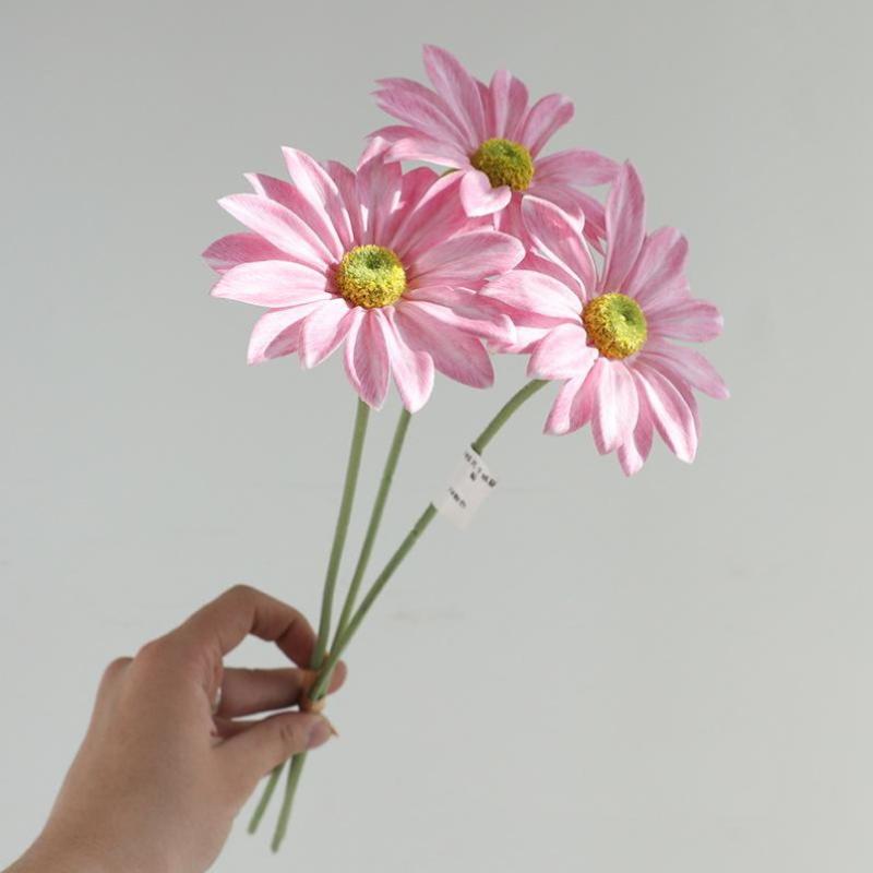 1 Svazek Hedvábná Gerbera Svatba Domácí Dekorace Umělé Květiny Domácí Dekorace Slunečnice Umělé Květiny