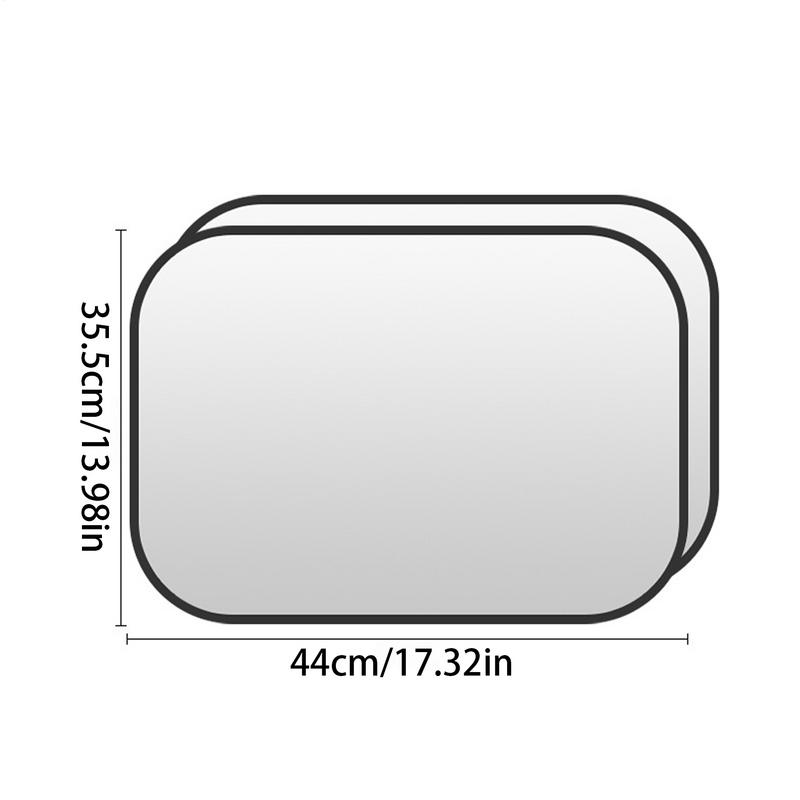 Car Window Sun Shade 1 Pair Window Sunshades Car Side Protector Static Cling Film Hot Weather Stickers For Sedan Truck Minivan
