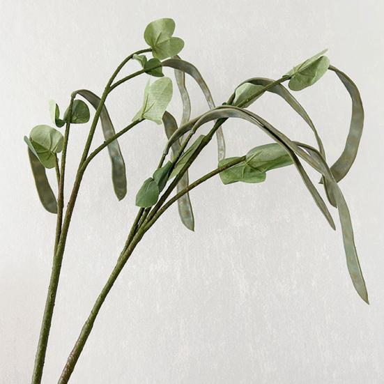 Realistic Hyacinth Bean Artificial Vegatable Decoration Lifelike Simulation Bean Pods for Kitchen Restaurant Home Decor