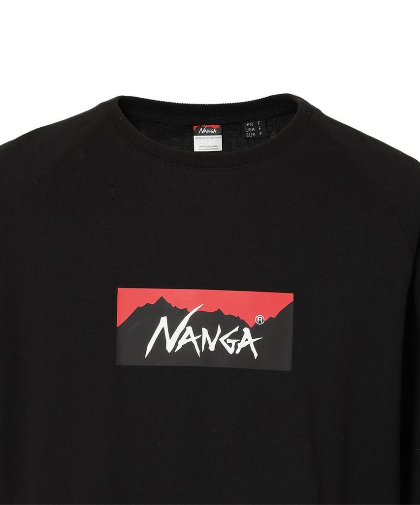 NANGA Short Sleeve Eco H BOX Logo Loose F Short Sleeve T FREE Men's N2500-1M025Z S.PNK