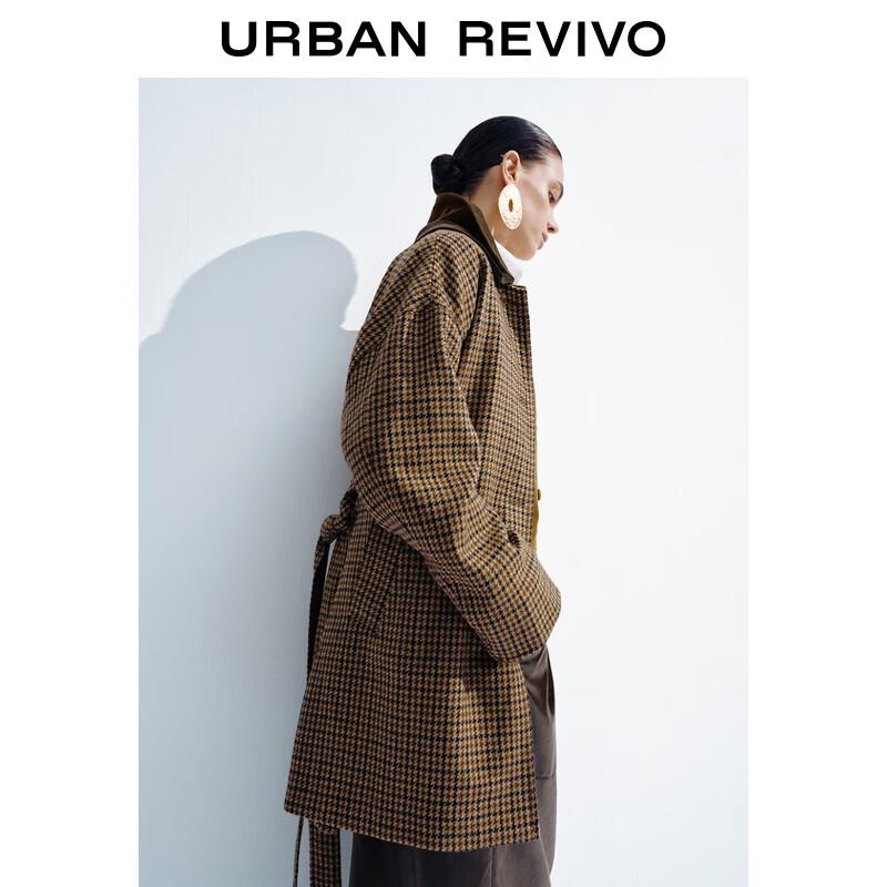 UR Women's 2025 Winter Houndstooth Overcoat