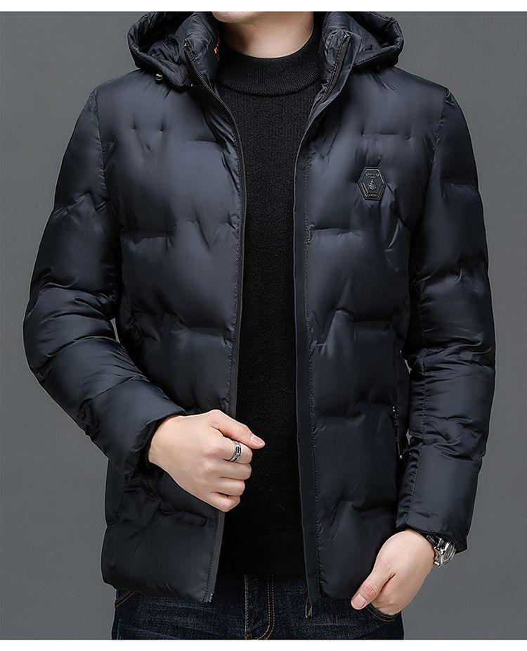 Woodpecker Herren Winter Daunenjacke mit abnehmbarer Kapuze - Warm, Dick, für Alle Altersgruppen