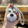 Lovely Puppy Key Chains Durable Strap High Quality PU Cartoon Dog Pendants Woman's Handbag Ornaments