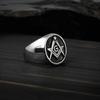 Vintage Masonic Rings For Men Punk Fashion Jewelry Retro Golden Freemasonry Male Finger Ring Biker Club Gift FreeShipping