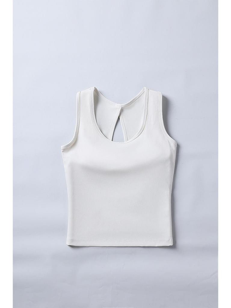 Hollow Back Yoga Top with Built-in Bra BX307