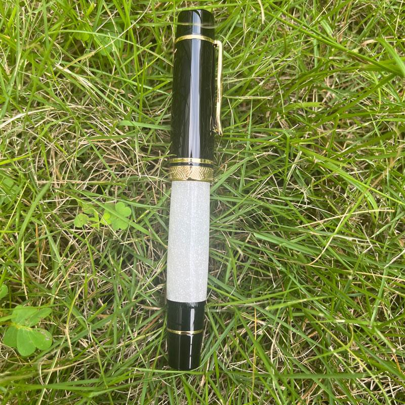 

MAJOHN P139 Большая поршневая перьевая ручка оранжевая Перо №6/8 EF/F/M Язычок из твердой резины Полностью медная конструкция Чернила для письма Подарочные ручки EF(0.4mm)