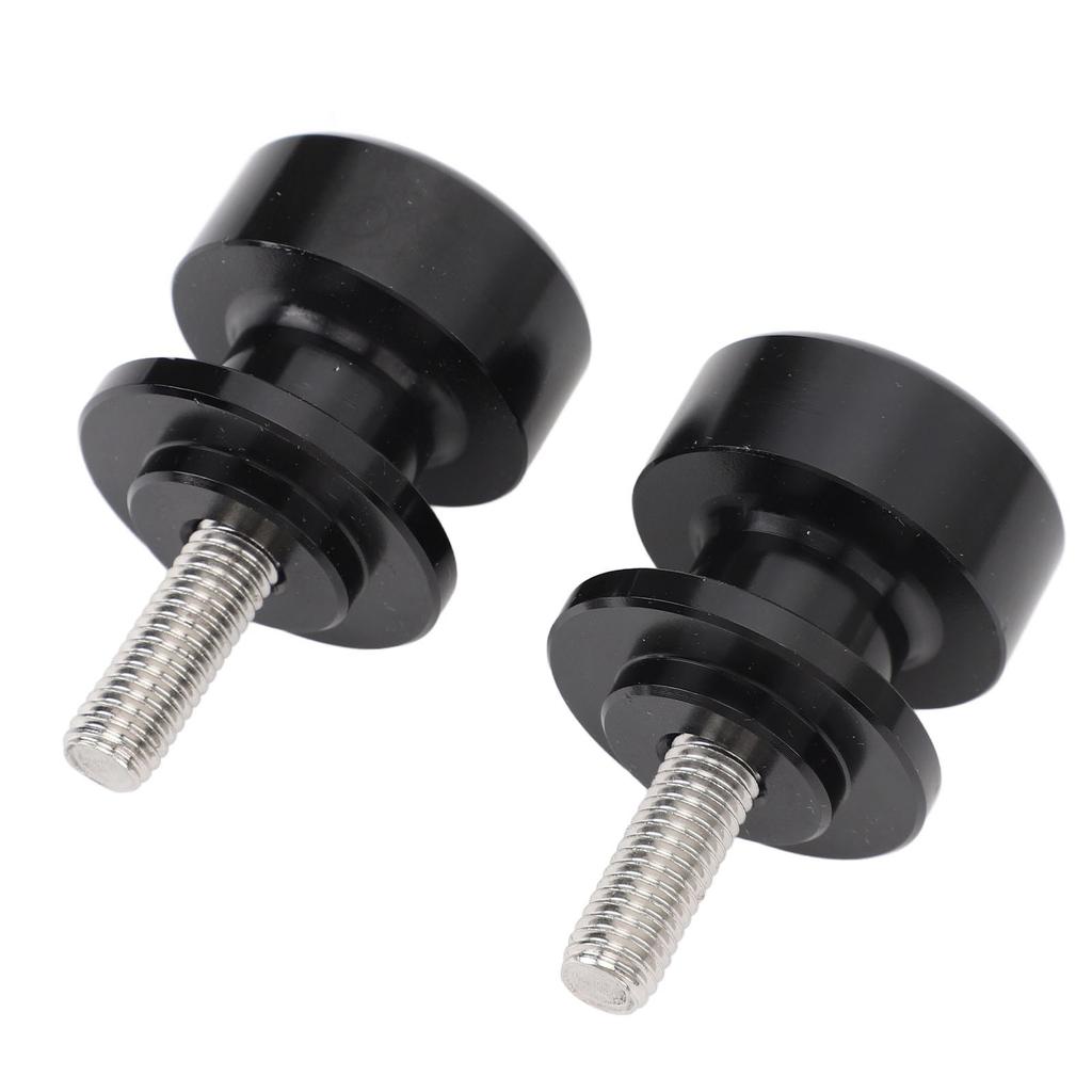 1 Pair Motorcycle Swing Arm Spools Slider M8 CNC Aluminium Alloy Black Swing Arm Stand Screws for Street Bike CB1000R