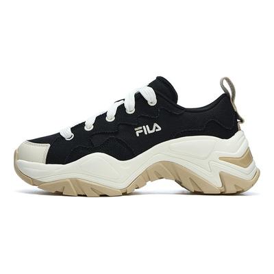 Sofia Canvas Fishbone Shoes Thick Sole Wear-Resistant Height Increasing Low-Top Canvas Shoes Women Sneaker Black White F12W321304FBV