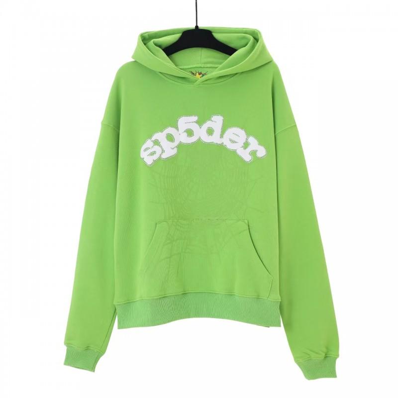 Sp5der Grafik Hoodie Unisex Oversized Baumwollpullover Mit 3D Puffdruck Streetwear Sweatshirt Teenager Erwachsene