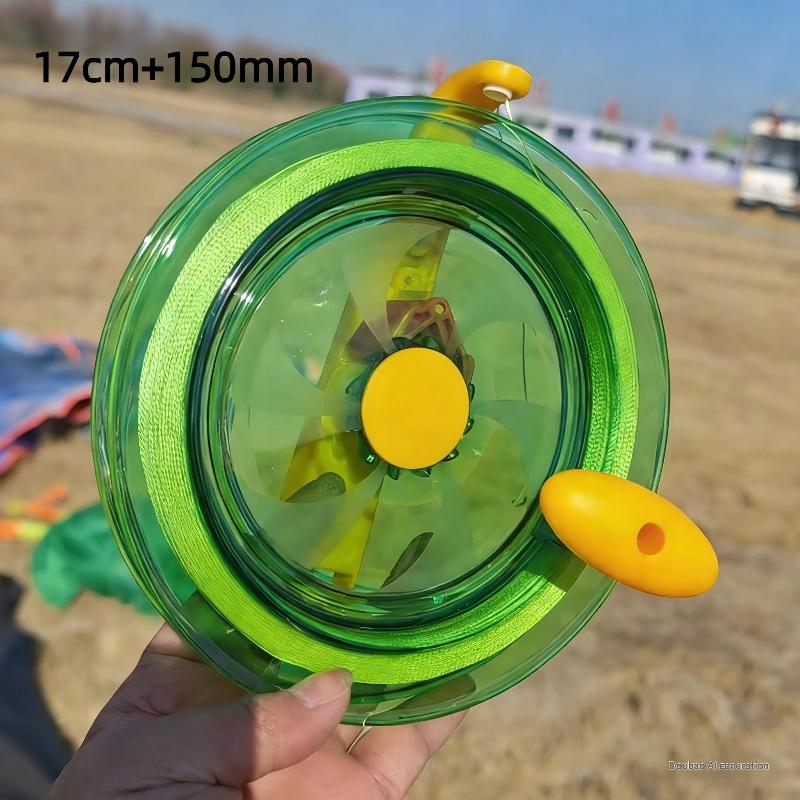 1Pcs Twisted String Line Round Green Grip For Fying Kites 150-600 Meters Kite Reel Winder Fire Wheel String Flying Handle Tool