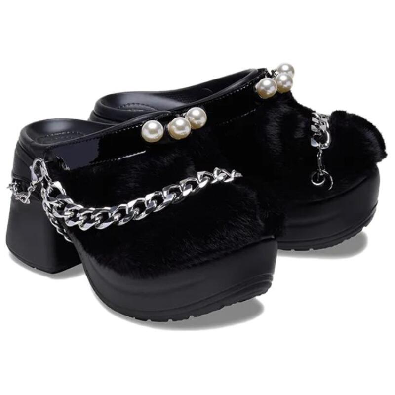 Crocs Fashion Temperament Hole Shoes Women's Black