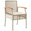 VidaXL Ensemble à Manger de Jardin avec Coussins 7 pcs, Table et Chaise de Terrasse, Meubles de Patio, Mobilier d'Extérieur, 3213635