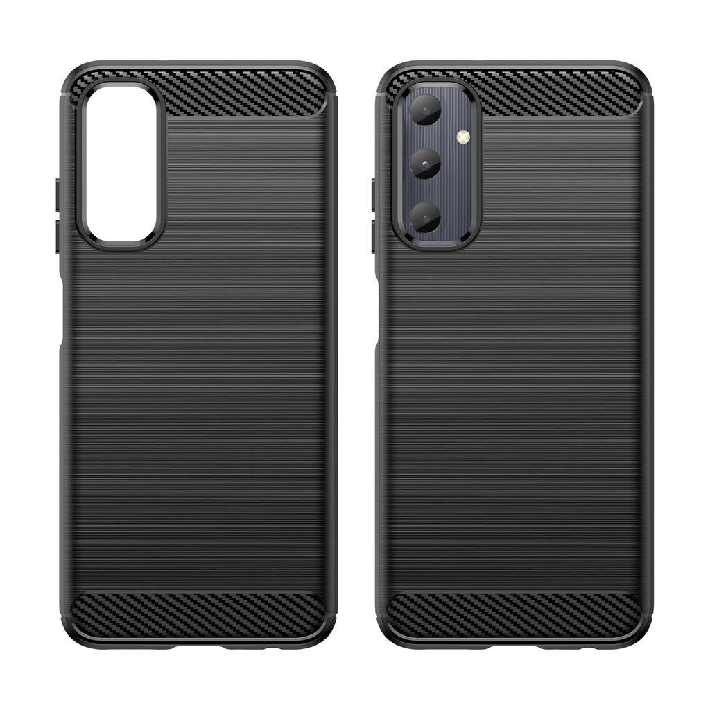 For Samsung Galaxy A05s 4G Case Brushed TPU Phone Cover with Carbon Fiber Texture