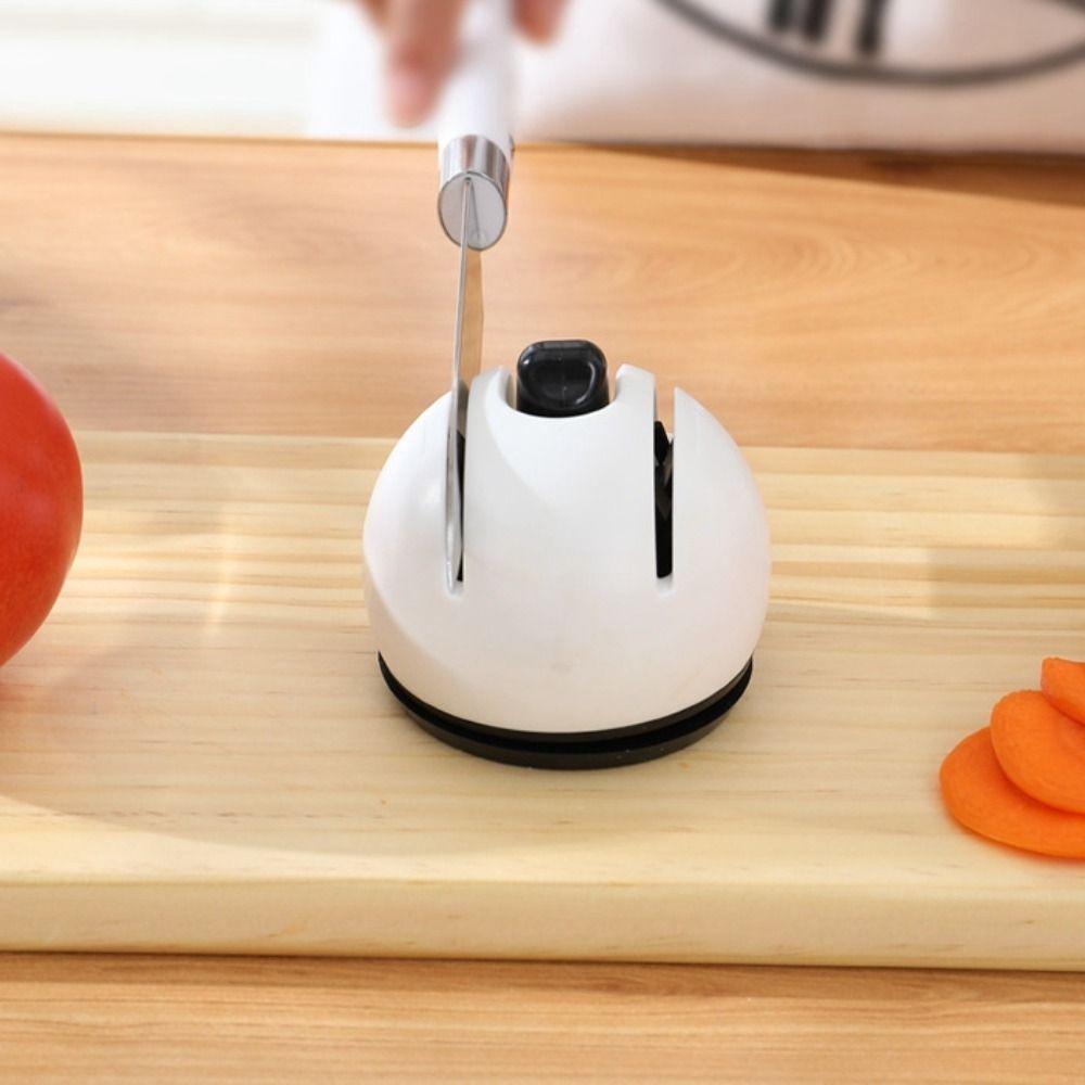 Einfacher Scheren-Schärfer mit Saugfuß Messerschärfwerkzeug Langlebiger Messerschleifstein Camping