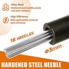 18 Needle Electric Rust Remover Rust Removal Tool With Hardened Steel Tip For Metal And Concrete Surfaces Cleaning
