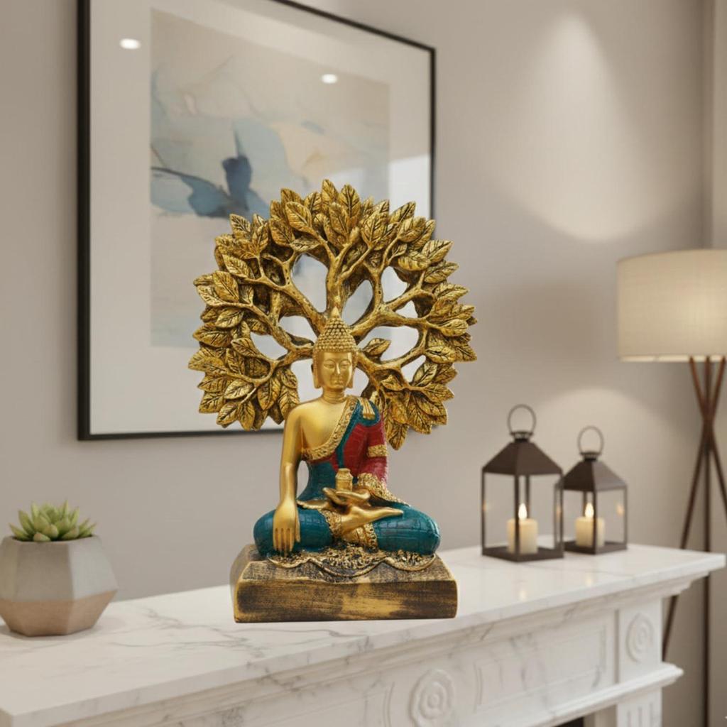 Buddha Statue for Home Living Room Decor Diwali Office Corporate Gift Meditation Showpiece Figurine